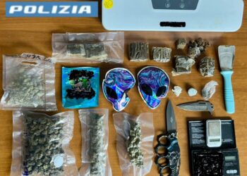 Cagliari, blitz antidroga a Mulinu Becciu: arrestato un ventenne, sequestrati oltre 400 grammi di stupefacenti