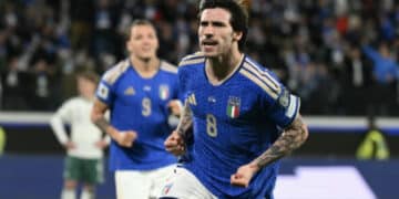L’Italia supera l’Irlanda del Nord per 2 a 0, esordio del rossoblù Palestra
