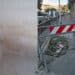 Cagliari, in via Augusto Righi slalom tra buche e transenne