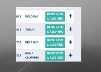 Elmas, la nebbia dirotta 4 aerei ad Alghero