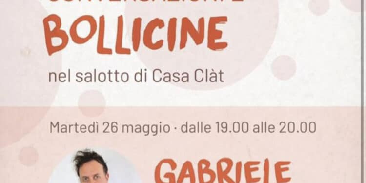 Cagliari, Gabriele Parpiglia ospite a Casa Clat per una nuova “Conversazione con bollicine”
