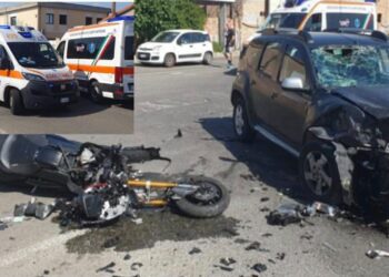 Scontro tra scooter e auto, grave incidente stradale in via Brigata Sassari a Quartu: momenti di grande paura