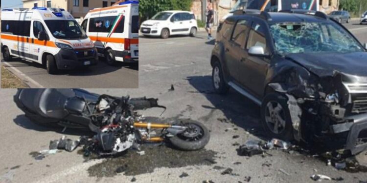 Scontro tra scooter e auto, grave incidente stradale in via Brigata Sassari a Quartu: momenti di grande paura
