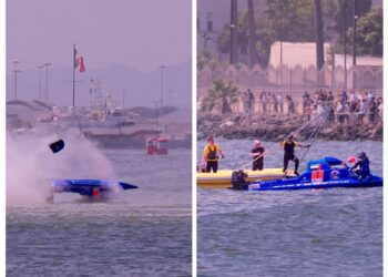 Cagliari, paura alla Formula 1 del mare: contatto in gara, un’imbarcazione si ribalta davanti al pubblico di Su Siccu