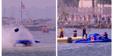 Cagliari, paura alla Formula 1 del mare: contatto in gara, un’imbarcazione si ribalta davanti al pubblico di Su Siccu